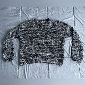 YET AGAIN Black and white sweater size medium